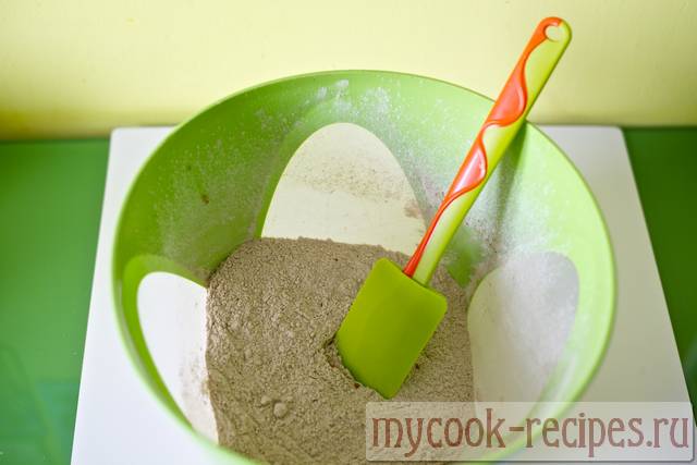 Flour before mixing Flour before mixing