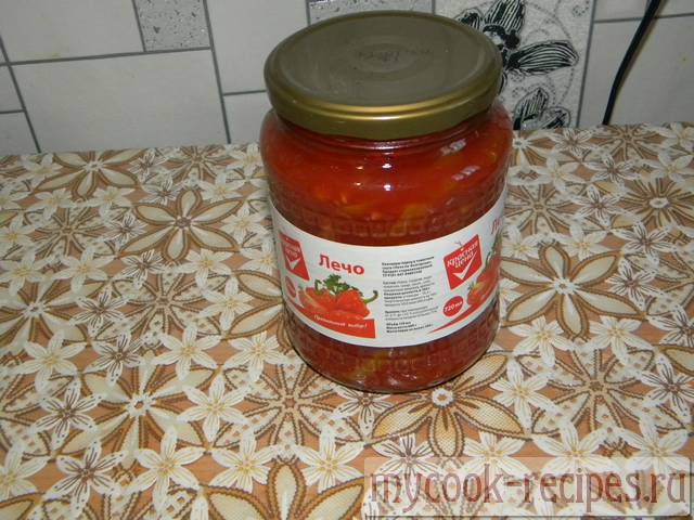 Баночка магазинного лечо Баночка магазинного лечо