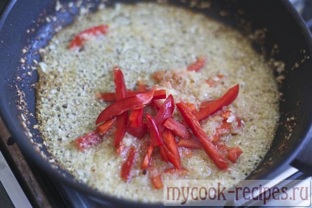 Add pepper and stew Add pepper and stew