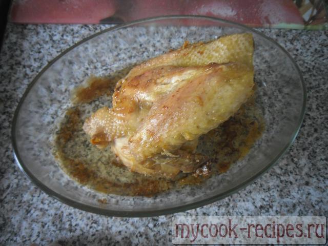 Обжаренная курица готова для сациви Обжаренная курица готова для сациви
