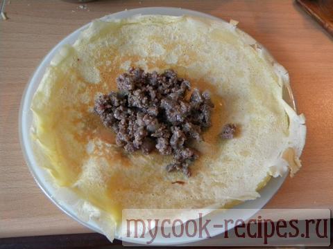 блин с мясным фаршем