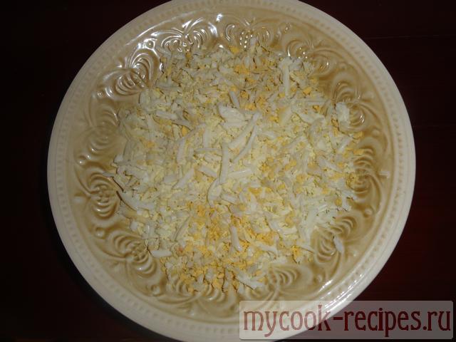 Первый слой – яйца Первый слой – яйца